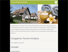Tablet Screenshot of pensionkristyna.cz